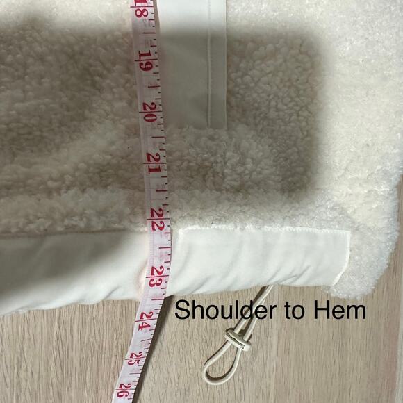 Skims Women’s Boxy Zip Up Teddy Jacket in Ecru Size 4X - Picture 15 of 16
